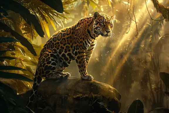 Jaguar espiritual guardián de la selva